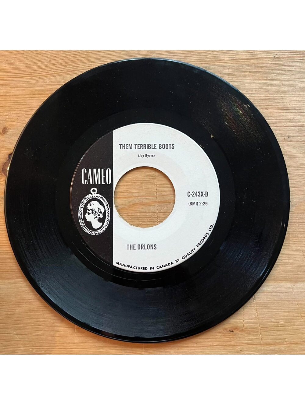 The Orlons - Them Terrible Boots/South Street 45rpm VG+ R20